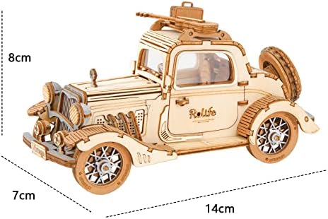 Rolife Voiture de Collection 3D, Idéal pour Adultes à Construire, Décoration Maison TG504